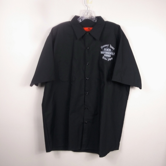 NWOT Red Kap Biker Short Sleeve Work Shirt Grey - Picture 3 of 8